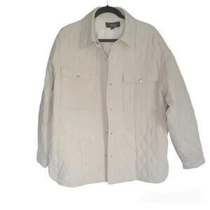 Coffee Shop Quilted Shirt Jacket Size Medium‎ New Without Tags